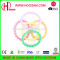 Colorful Bead Bracelet/Silicone bead bracelet/Cheapest Fashion Multi Colors silicone bead bracelet